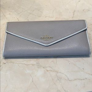 Coach Tan Foldover Wallet